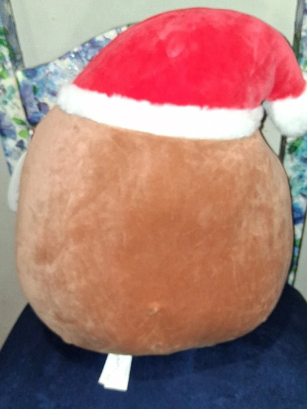 Holiday Gingerbread Squishmallow - Brown with Red Santa Hat